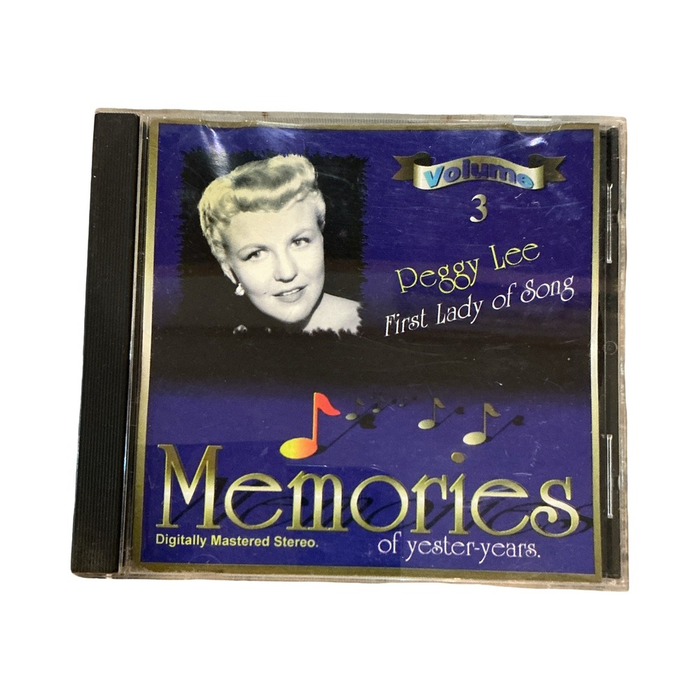 Peggy Lee First Lady of Song Memories of Yester-years Vol 3 CD 1997 Samba Jazz
